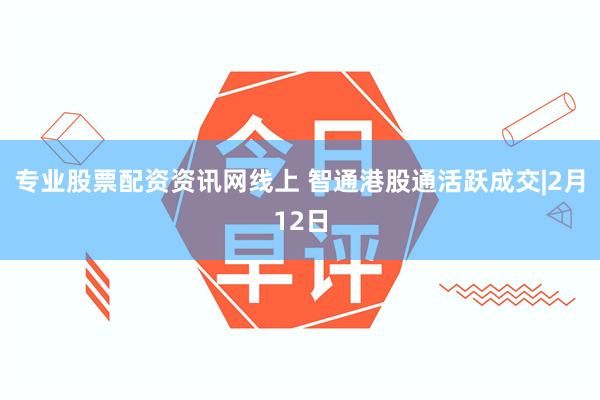 专业股票配资资讯网线上 智通港股通活跃成交|2月12日