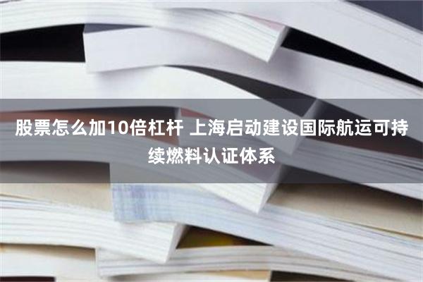 股票怎么加10倍杠杆 上海启动建设国际航运可持续燃料认证体系